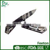 Multi-function Camouflage Army Titanium Pocket Knife thumbnail-1