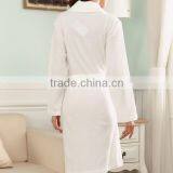 High Quality Couples Waffle Bathrobe,100 Cotton Bathrobe Foe Couple,white Waffle Ladies Dressing Gown thumbnail-6