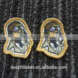 China Cheap Beautiful Custom Woven Embroidery Print Patches Label thumbnail-2