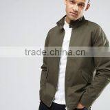 Custom Best Price High Quality New Design Durable Functional Pockets Funnel Collar 100% Cotton Twill Brown Casual Men Jacket thumbnail-1