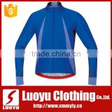 Men's Long Sleeve Blue Cycling Jersey Wear In China