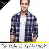 Clothing Suppliers Wholesale Casual Mercerized Cotton Plaid Sports Polo Shirt for Men thumbnail-1