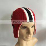 Winter Football Knitted Beanie Hat Maker Factory thumbnail-4