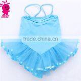 Plain Cotton Gymnastic Spaghetti Strap Kid Leotard Rompers Children Girls Summer Clothes thumbnail-5