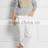 Womens Embellished Cotton-blend Jersey Custom Sweatshirt thumbnail-2