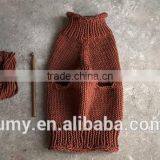 2017 Winter Hand Crochet Knit Dog Sweater thumbnail-2