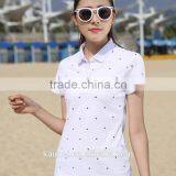 2017 Wholesale Good Quality Hot-selling New Design Pique Polo Shirt for Women thumbnail-2