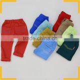 Newest 100% cotton children pants many colors comfortable kids trousers