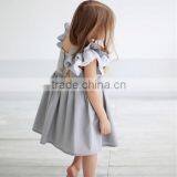 Original Baby Cotton Frocks Designs Backless Little Girls Party Dresses Kid Clothing thumbnail-2