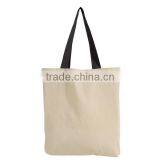 Full Color Print Cotton Tote Bag With Colored Handles - Made From 6 Oz. Basic Cotton and Comes With Your Logo thumbnail-2