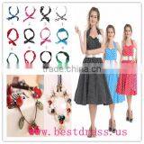 Vintage 1950's Rockabilly Wedding Party Cocktail Evening Prom Swing Dress thumbnail-5