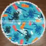 Gigantic Pizza Hamburger Donut Slice Round Beach Pool Home Shower Towel Blanket thumbnail-6