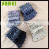 The Newest Personality Five Fingers Socks,Bohemia Pure Cotton Comfortable Toe Socks thumbnail-6