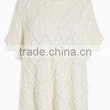 Lastest Design Cable Sweater Knitted Top For Ladies thumbnail-1