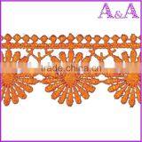 High Elastic Orange Chemical Lace Designs Customize For Cotton Sarees thumbnail-3
