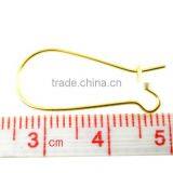 250PCs Gold Plated Ear Wires 24x11mm thumbnail-2