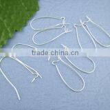 200PCs Silver Plated Ear Wires 16x38mm thumbnail-3