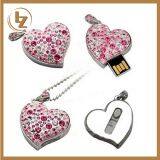 Diamond Heart Type USB Flash Drives USB 2.0 Pen Drive 32GB/16GB/8GB/4GB Pendrives U Disk thumbnail-3