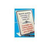 Acrylic Table Top Ad Stand thumbnail-1