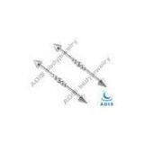 New Arrival Cone Luster Earring Piercing Industrial Barbell Jewelry, 316l Stainless Steel thumbnail-1