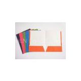 9.5 x 12 2-Pockets Paper Portfolio Folder Solid Color cover