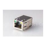 Low Profile RJ45 Jack 25.4MM  , RJ45 Single Port With Transformer 10 / 100 And LED ( Patented Produc
