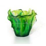 Glass Crafts- Duckweed Shaped Fruit Dish