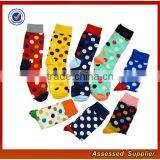 Wholesale Best Quality Custom Happy Colorful Women Dress Socks JH56 thumbnail-1