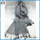Wholesale 2017 New Design Lady's Fashionable Natural Linen Scarf thumbnail-1