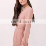 High Quality Blush Plain One Shoulder Adult Romper thumbnail-2