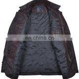 Lastest Fashion Winter Handsome Parka Mens Quilted Leather Jacket thumbnail-2