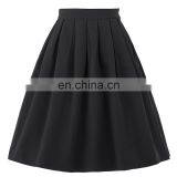 Belle Poque Stock Cotton Spandex Black Vintage 50s Retro Dress Skirt BP000154-1 thumbnail-1
