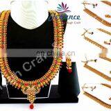Gold Plated Laxmi Coin Jewellery-Indian Traditional Jewellery Set -Long Rani Haar Harem Necklace thumbnail-4