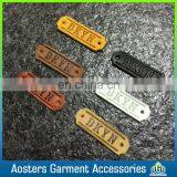 Fashion Design Embossed High End Garment Fake Leather Label for Jeans thumbnail-3