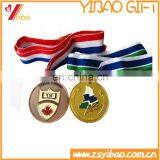 Competition Custom Award Metal Running Sports Medal With Ribbon thumbnail-2