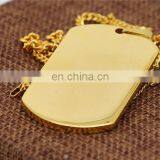 Hot Blank Dog Tag Wholesale Brass Gold Plating Thick High End Durable Metal Pet Dog Tags thumbnail-2