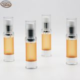 15ml Frosted plastic airless cosmetic vacuum pump bottle