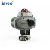 INVCO Pneumatic Actuator 3 Way High Pressure Ball Valve ,Stainless Steel Pneumatic Ball Valve for High Media thumbnail-2