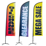 Teardrop Banner 2.8m Beach Banner Flag