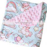 Premium Soft Plush Lightweight Unicorn Pink Minky Dot Toddler Baby Newborn Blanket 30"x40" for Girls thumbnail-1