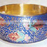 2015 Designer Metal Bangle With Colorful Leaf and Flowers 13469 thumbnail-3