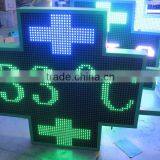 LIYI Optoelectronics WIFI/RF Wireless/Net-RJ45 Interface P16 80x80cm LED Pharmacy Cross for Pharmacy thumbnail-2