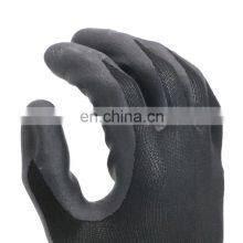 New Black Knitted Seamless Nitrile Foam Coated Work Labor Glove thumbnail-2