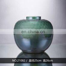 Modern Design Scale Pattern Glass Vase Decor High End Flower For Home Decoration thumbnail-2
