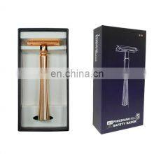 Professional Factory Adjustable Double Edge Best Shaving Custom Deluxe Mens 3 Blade Reusable Razor thumbnail-4