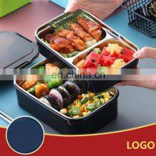 2021 Eco Friendly Korean Insulated Plastic Metal Stainless Steel Bento Kids Lunch Box thumbnail-5