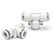 SMC 3 way PE series Union Tee pneumatic quick connect air hose fittings