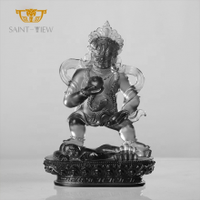 Factory Wholesale Five Ways God of Wealth Crystal Buddhism Statue Figurine thumbnail-3