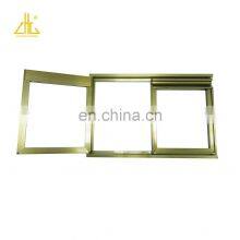 ZHONGLIAN Champagne Brushed Libya Kitchen Cabinet Aluminium Profile thumbnail-4