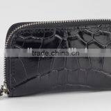 Luxury Crocodile Skin and Sheep Leather Compact Key Case Car Key Holder Organizer Bag thumbnail-2